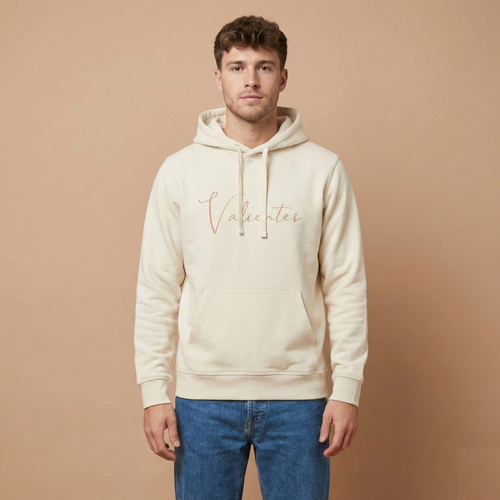 Letter Hoodie Beige