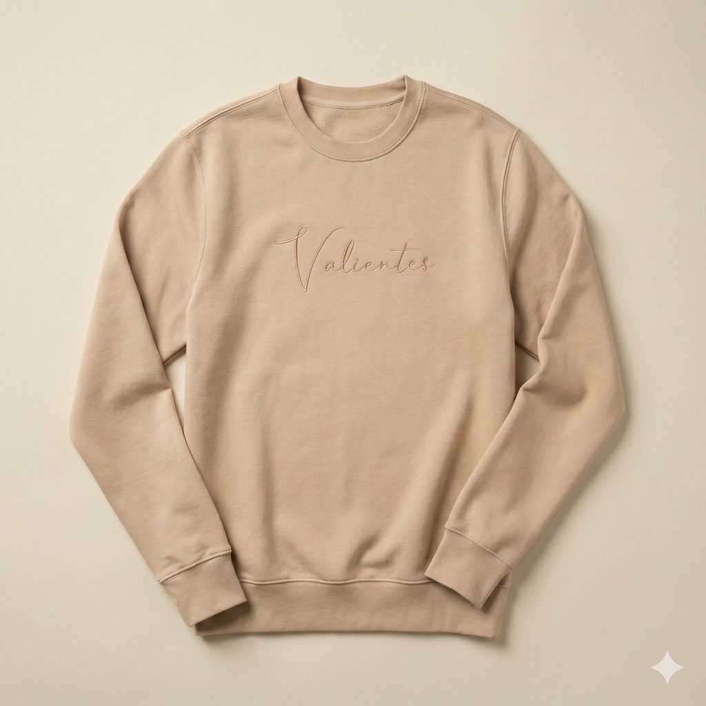 Letter Hoodie Sin Capucha