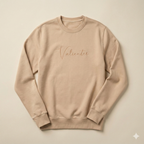 Letter Hoodie Sin Capucha