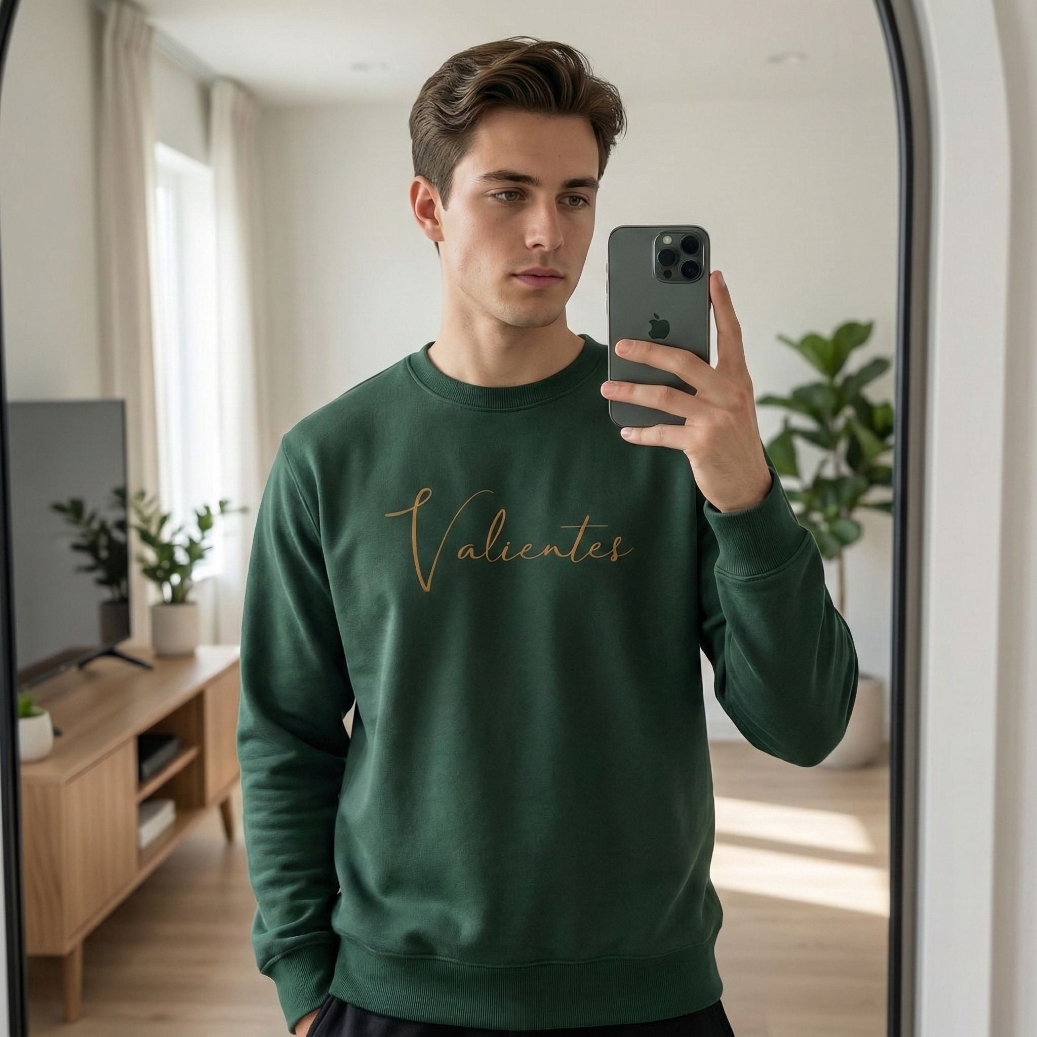 Letter Hoodie Sin Capucha